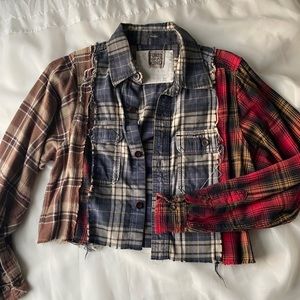 LF first of a kind cropped flannel
